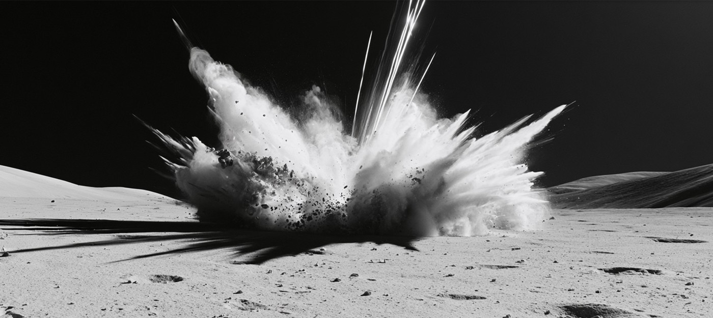 Korean probe Danuri took the first images of the Falcon 9 stage impact site on the Moon