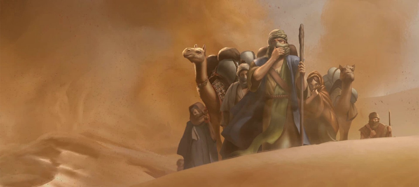 Civilization 6 settler decided to recreate Moses' journey and wander through the desert