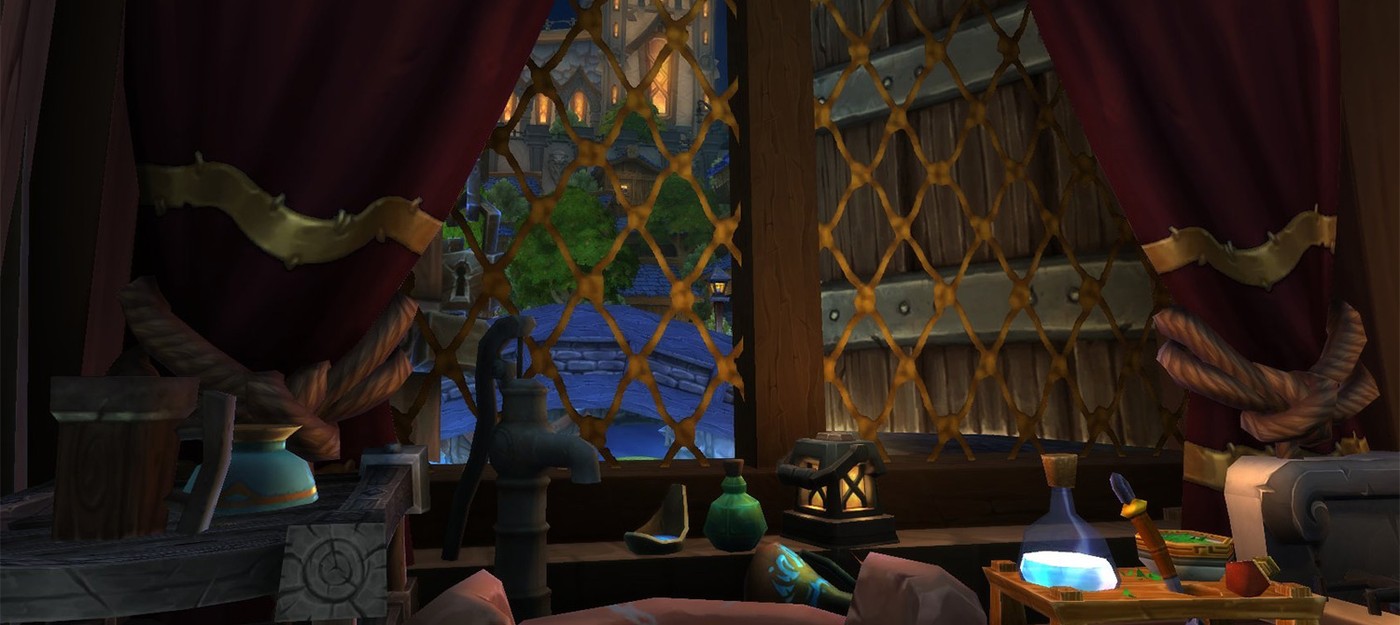 World of Warcraft fan builds a house overlooking nighttime Stormwind, and fans are asking for the layout code