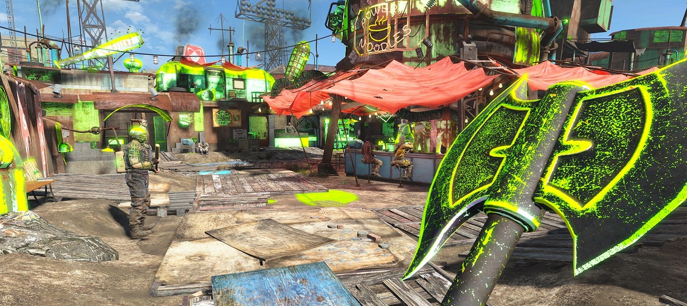 One badly thrown Molotov cocktail turned the console version of Fallout 4 into an acid trip