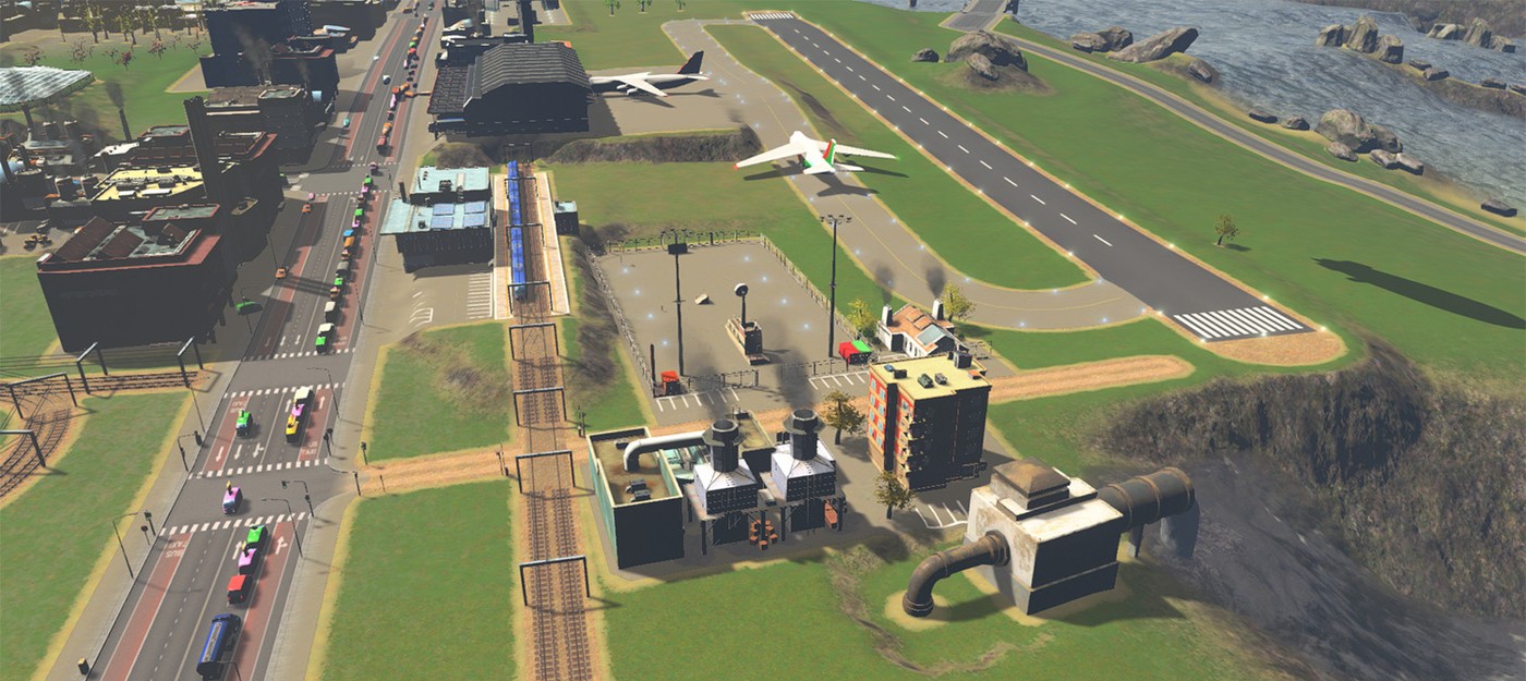 Cities Skylines player built the worst place to live – next to a crematorium, a waste incineration plant, a sewage outlet, and an airport