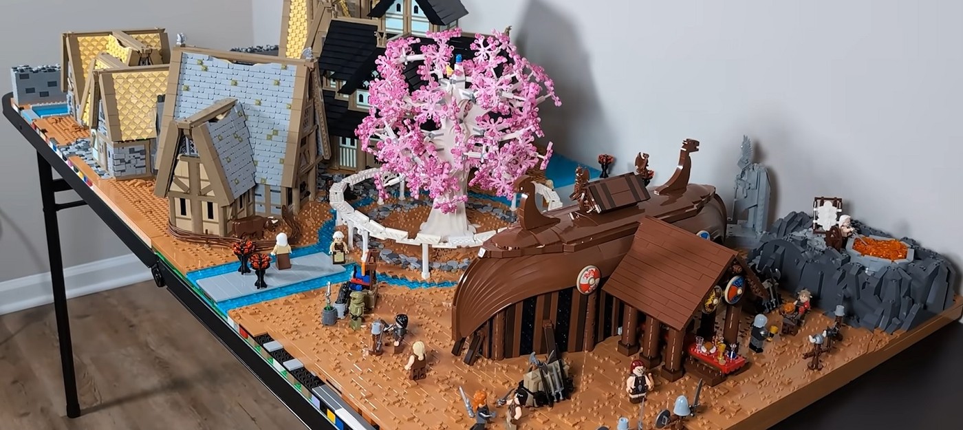 YouTuber created an exact replica of Whiterun from Skyrim using 80,000 LEGO pieces