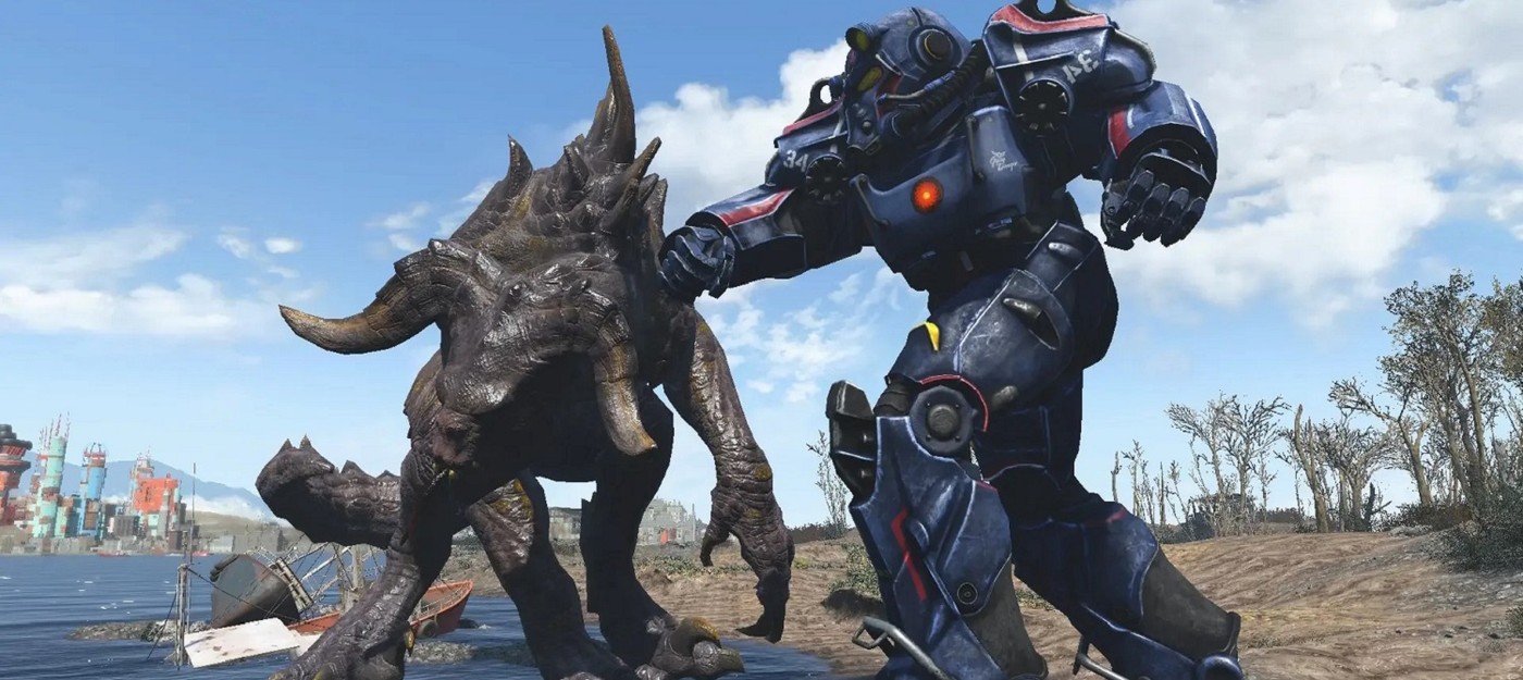 A Fallout 4 player stumbled upon three legendary Deathclaws at once and survived only thanks to power armor and a river
