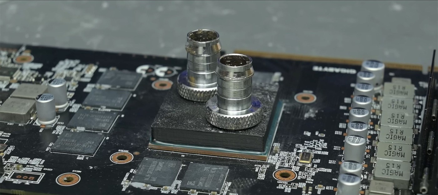 PC enthusiast sent liquid cooling directly onto the die of an RTX 2060 and lowered the temperature from 70°C to 28°C