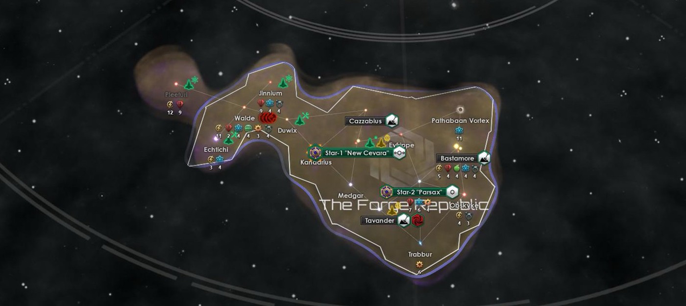 A Stellaris player found themselves locked in a small region with no access to the galaxy, but with one wormhole