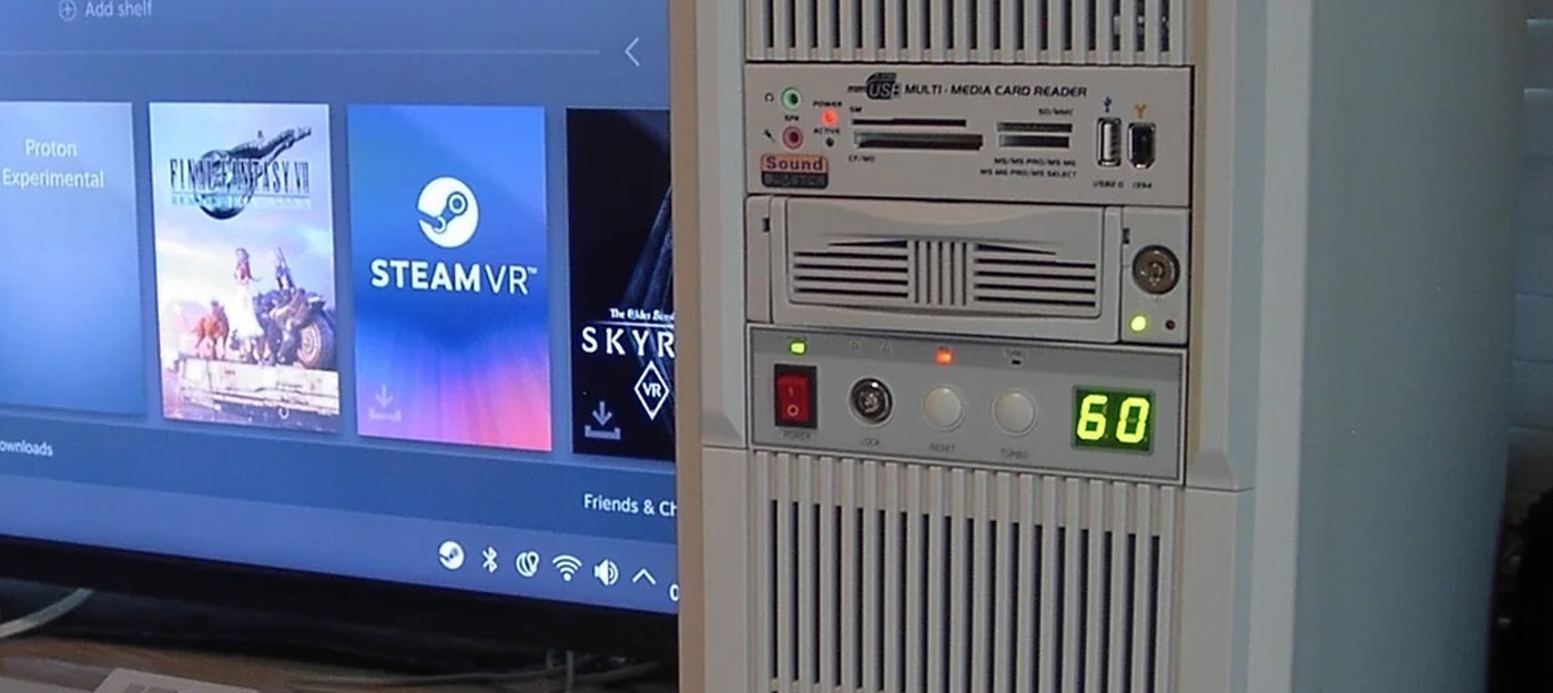 Gamer built a modern PC in an old-school case with a Turbo button and digital display
