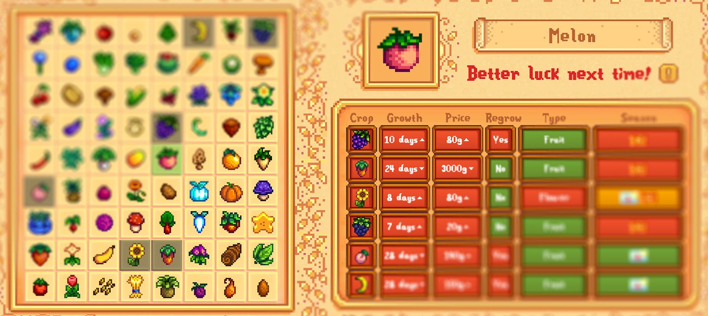Fans combined Stardew Valley with Wordle and their daily crop-guessing game just hit 200,000 plays