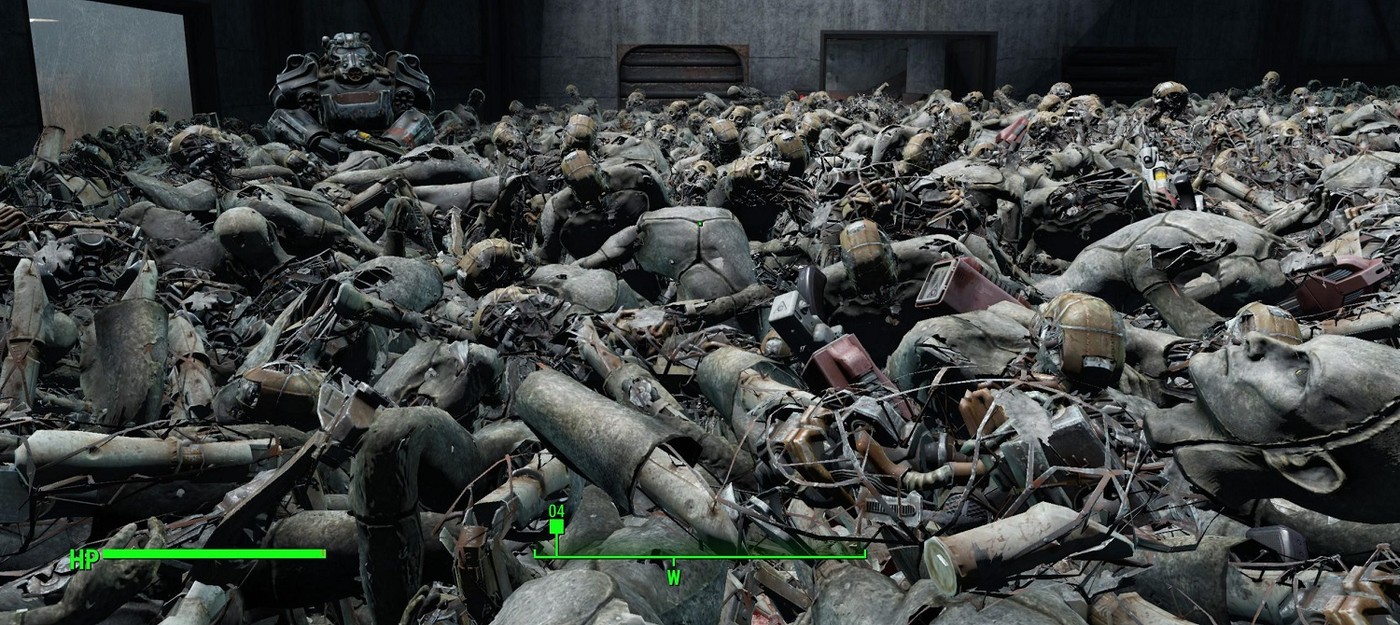 Crazy experimenter in Fallout 4 left Paladin Danse alone with endless synths overnight – and got a pile of corpses and tens of thousands of rounds of ammunition