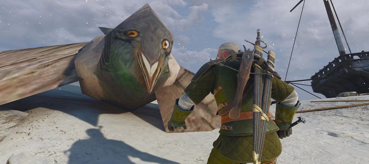 Modder turns all griffins in The Witcher 3 into legendary low-poly pigeons