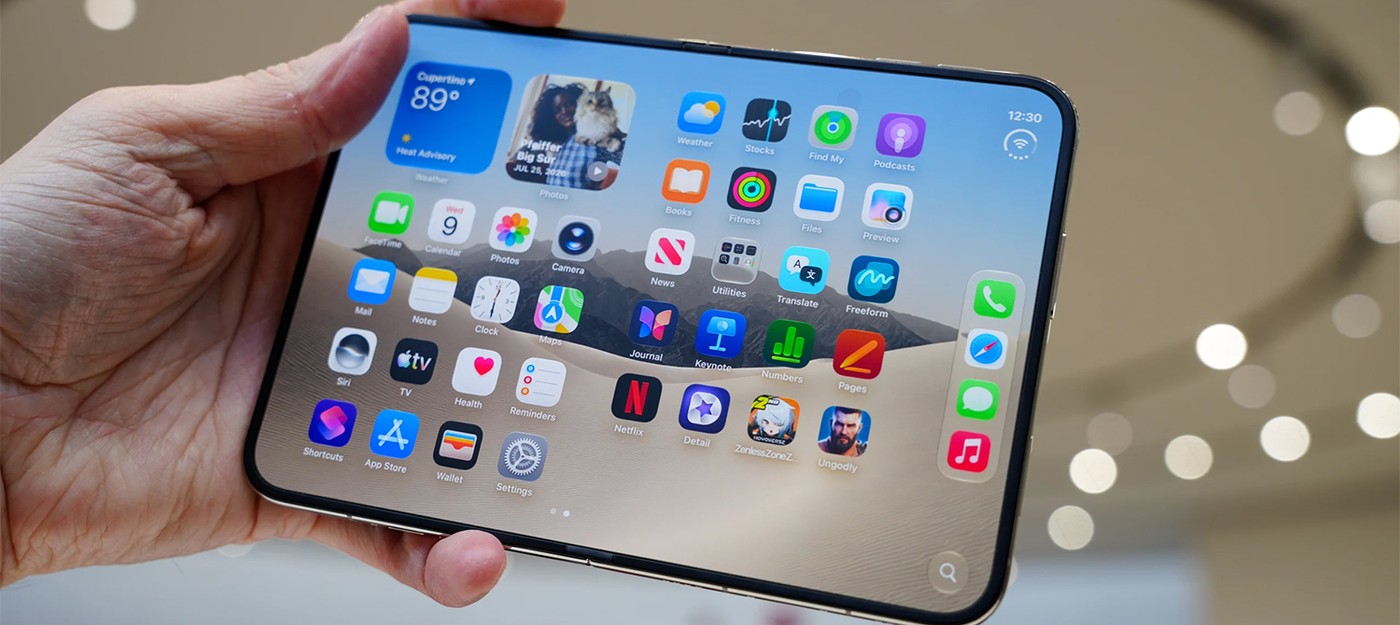 iPhone Duo hands-on impressions – 7.6-inch screen, under-display camera, and a fold in the center