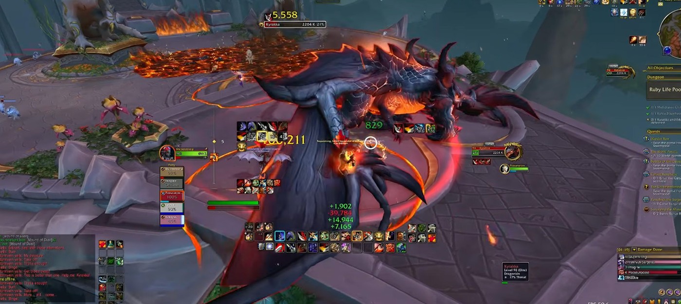 World of Warcraft players report that characters continue to fight bosses even after disconnecting from the server