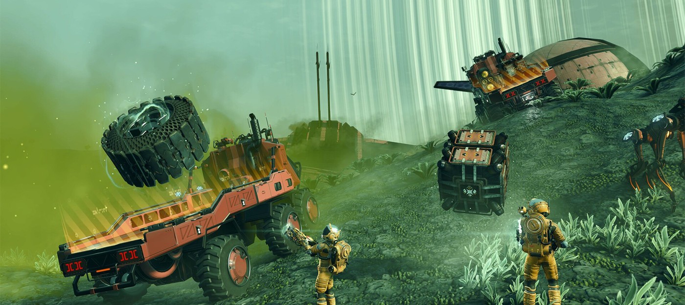 No Man's Sky players build highways and turn the game into a space garbage truck simulator after Remnant update