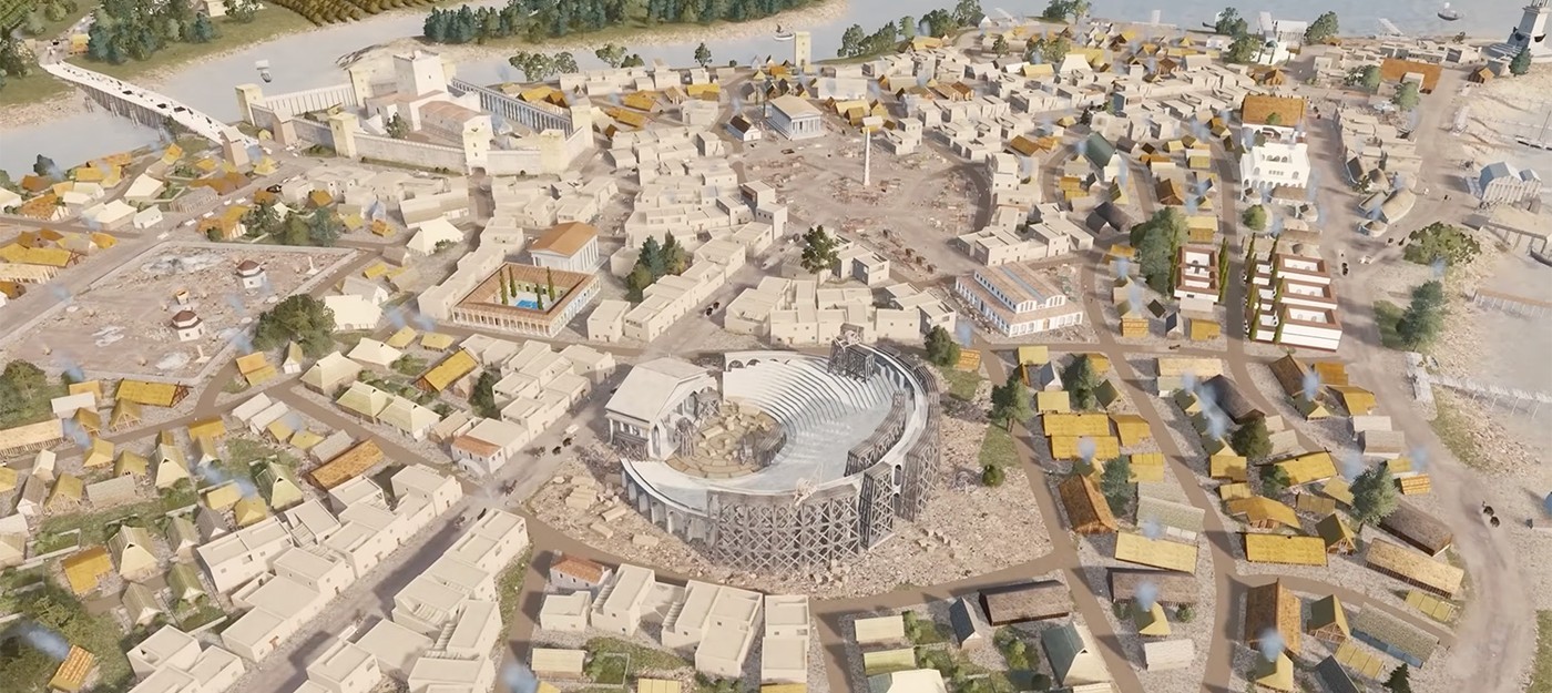 YouTuber builds ancient city in Cities Skylines and plans to evolve it through millennia to modern day