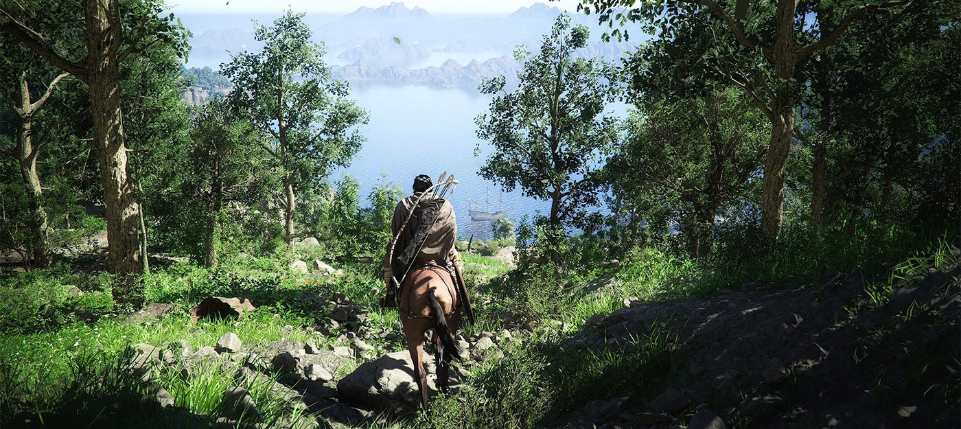 A Crimson Desert player tried to sail off the edge of the map and got swallowed by a monstrous giant