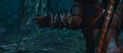 The upcoming expansion for The Witcher 3 will feature Geralt's canonical weapon from the books for the first time – a silver chain