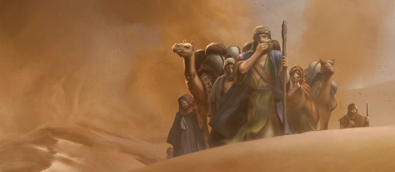 Civilization 6 settler decided to recreate Moses' journey and wander through the desert