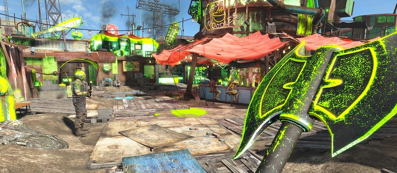 One badly thrown Molotov cocktail turned the console version of Fallout 4 into an acid trip