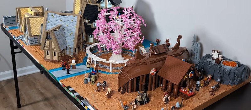 YouTuber created an exact replica of Whiterun from Skyrim using 80,000 LEGO pieces