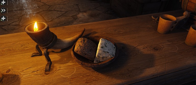 Skyrim player showed bread and a piece of cheese in 8K from a 600 GB mod pack