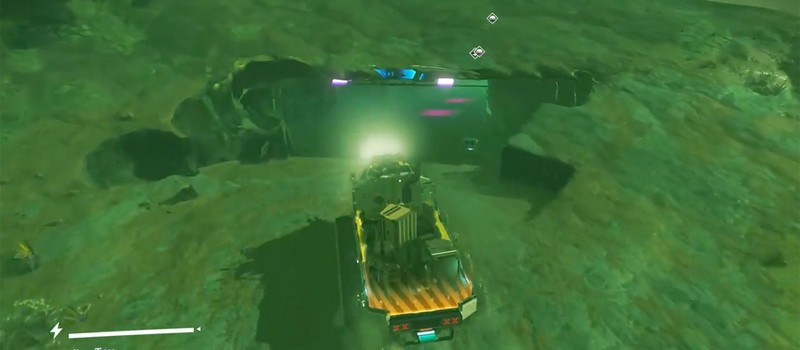 No Man's Sky player dug a tunnel through a mountain instead of going around it