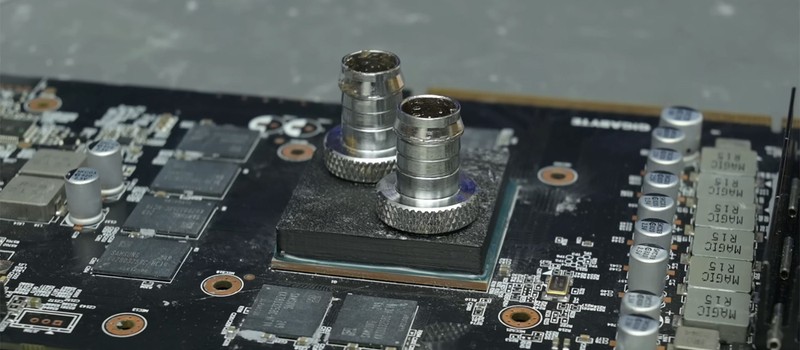 PC enthusiast sent liquid cooling directly onto the die of an RTX 2060 and lowered the temperature from 70°C to 28°C