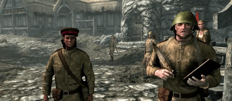 Gamer showed a typical morning in Skyrim after a couple of mods – with Soviet T-34-85 tanks and bomber dragons