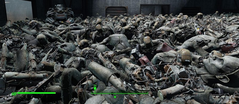 Crazy experimenter in Fallout 4 left Paladin Danse alone with endless synths overnight – and got a pile of corpses and tens of thousands of rounds of ammunition