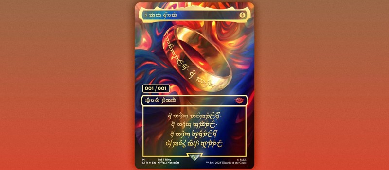 Rapper Post Malone used the "One Ring" for the first time – the rarest and most expensive Magic: The Gathering card