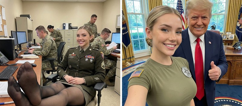 Trump supporters have fallen for an AI character "Jessica Foster" with nearly a million Instagram followers