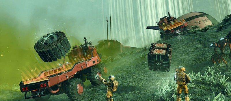 No Man's Sky players build highways and turn the game into a space garbage truck simulator after Remnant update