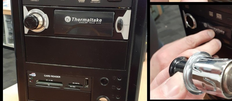 Cases with a cigarette lighter, oven, and ashtray – recalling the era when a PC pretended to be a car