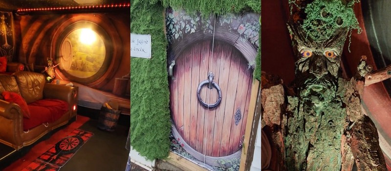 Canadian built a cozy home theater in the style of The Lord of the Rings