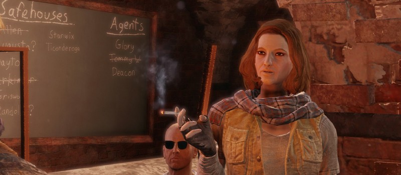 A Fallout 4 fan noticed that Desdemona from the Railroad crosses out the player's name from the list of living agents immediately after teleporting into the Institute
