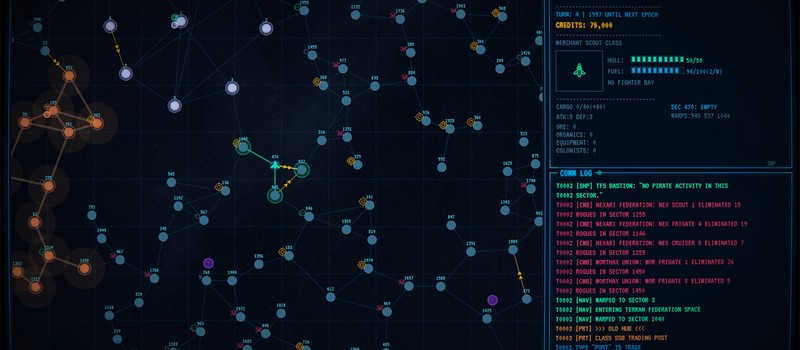 Warp to Sector One is a deep space trading game inspired by 80s sci-fi computer aesthetics