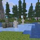 A Minecraft player built an automatic ice bridge using armor stands with Frost Walker enchantment